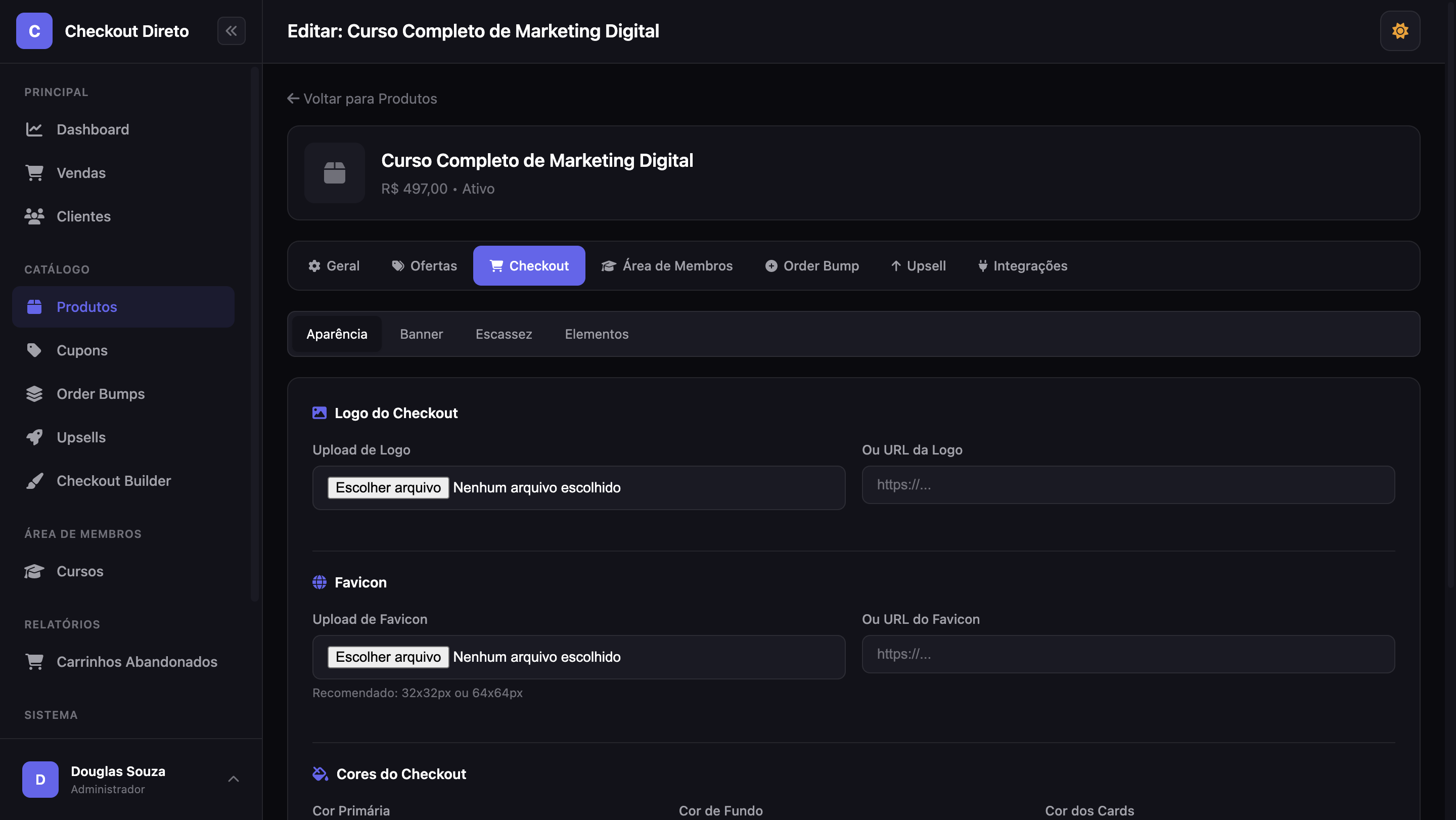 Área de Membros Checkoutdireto